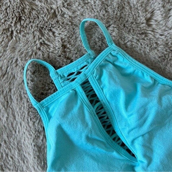 Free Press High Neck Racerback  Removable Pads Bralette SZ Small - Picture 2 of 8